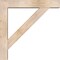 Ekena Millwork Traditional Block Smooth Bracket w/ Offset Brace, Douglas Fir, 5 1/2"W x 28"D x 28"H BKT0604X28X28TRA05SDF - alternate 4